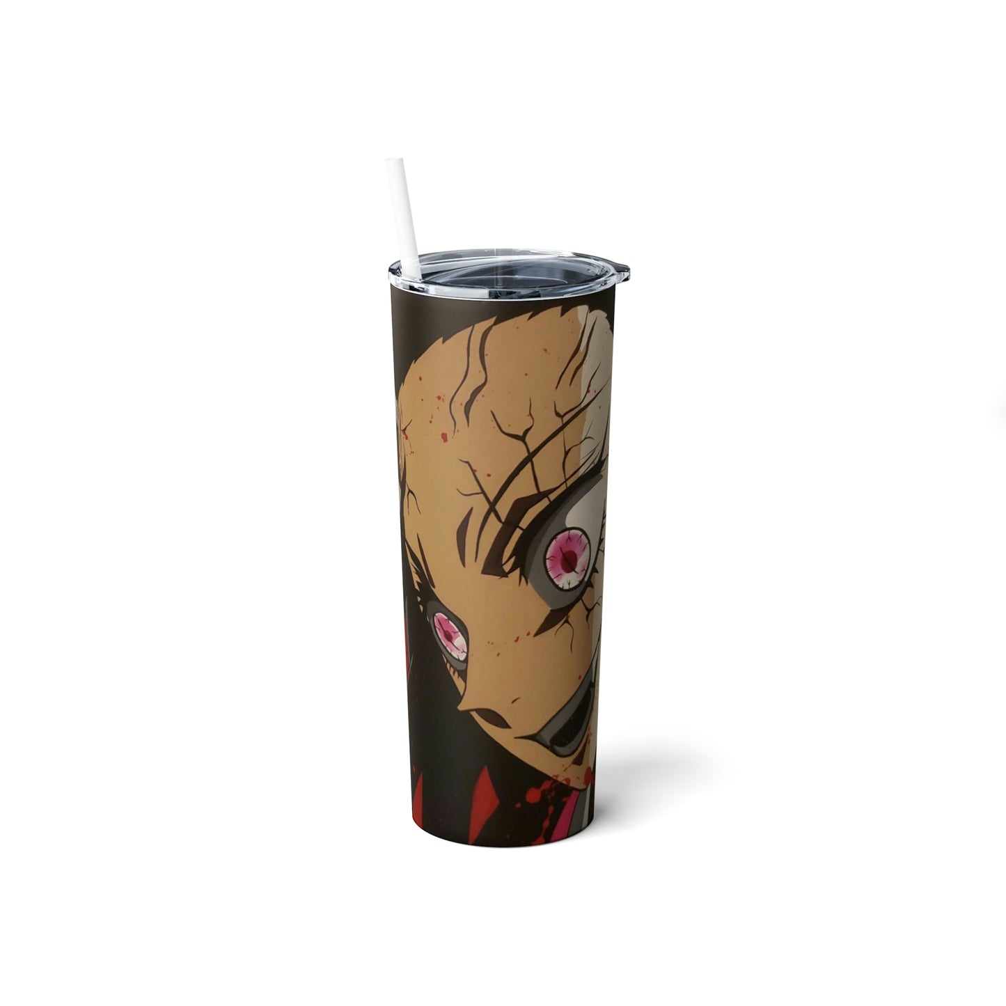 Skinny Steel Tumbler with Straw, 20oz