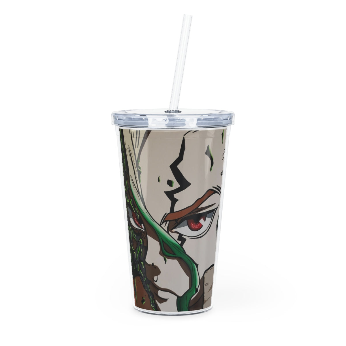 Plastic Tumbler with Straw