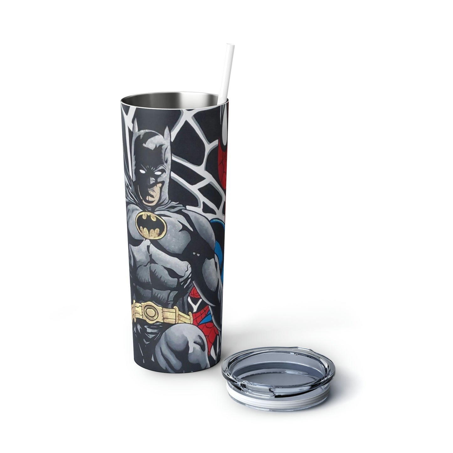 Skinny Steel Tumbler with Straw, 20oz