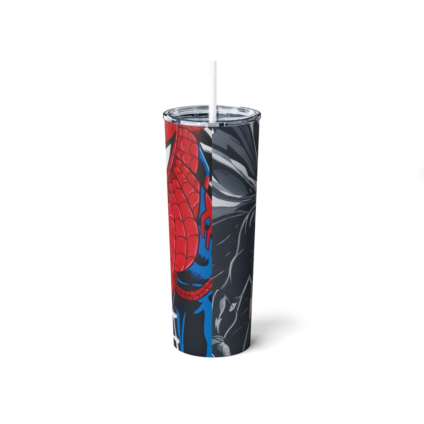 Skinny Steel Tumbler with Straw, 20oz