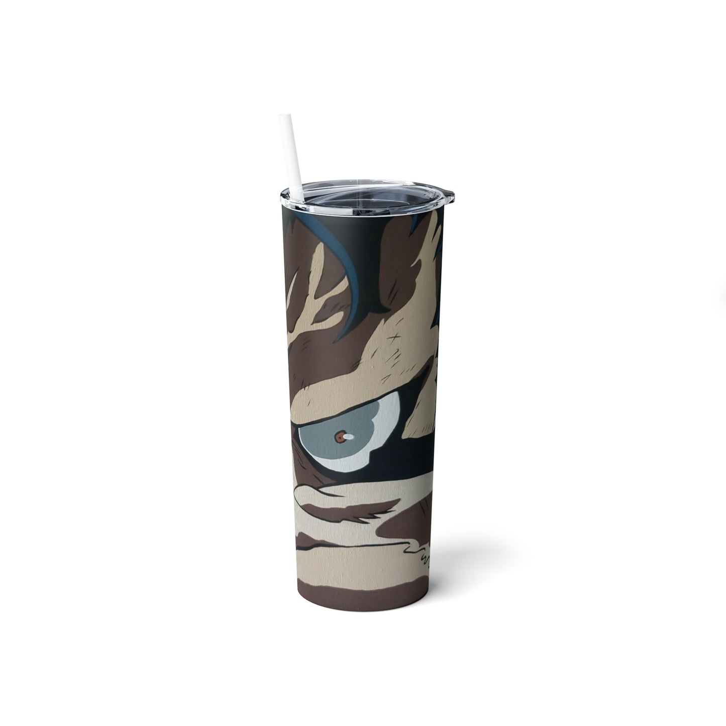 Skinny Steel Tumbler with Straw, 20oz